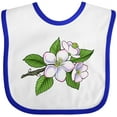 thumbnail image 3 of Inktastic Beautiful Apple Blossom Flowers on Branch Boys or Girls Baby Bib, 3 of 4