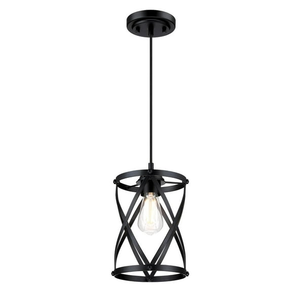 Westinghouse Lighting 6132500 Isadora One-Light Indoor Mini Pendant, Matte Black
