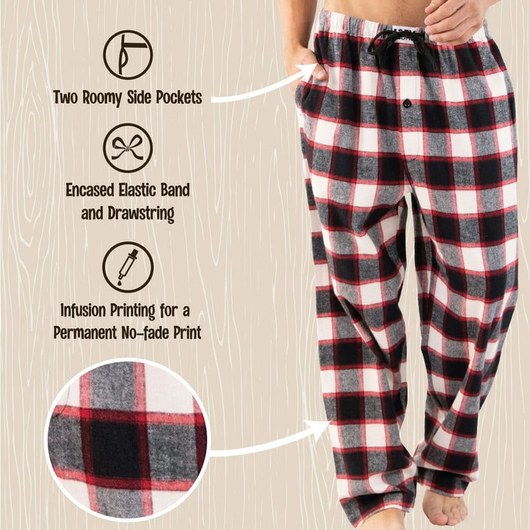Lazy One Flannel Pajama Pants For Men, Men's Separate Bottoms