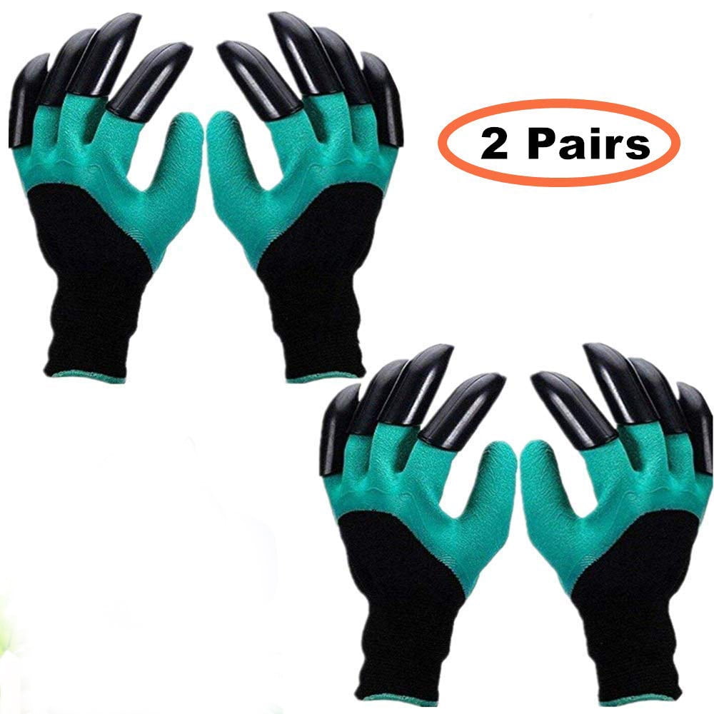 1 Pair Garden Genie Gloves with Claw Waterproof Gardening G4J7 