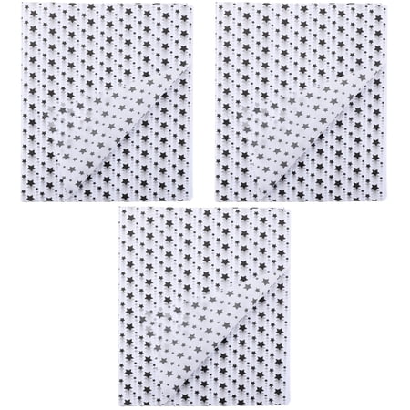 HEALEEP Black Flower Wrapping Paper Unique Package Paper Smooth Surface Large Size