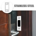 thumbnail image 5 of 4pcs Deadbolt Strike Plates Door Backplates Stainless Steel Plates Door Covers, 5 of 5
