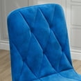 thumbnail image 6 of Blue Velvet Dining Room Chairs 4pcs - Strong Legs, Comfortable Cushion, Fashionable Look (4), Reinforced Iron Legs For Heavy Duty Use, 6 of 6
