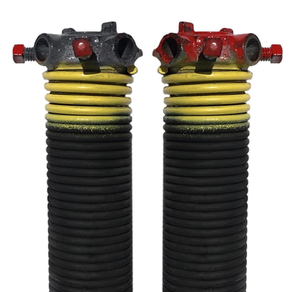 DURA-LIFT .207 x 2" x 23" Torsion Garage Springs (Yellow, Left & Right Wound)