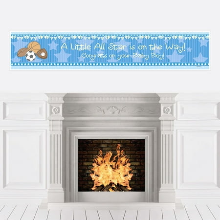 All Star Sports Boy Baby Shower Decorations Party Banner All Star Sports Boy Baby Shower Decorations Party Banner
