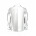 thumbnail image 4 of Long Sleeve Shirts for Women Business Lapel Button Down Shirts Springs Summer Fall Clothes Striped Printed Office Work Tops with Pockets, 4 of 5