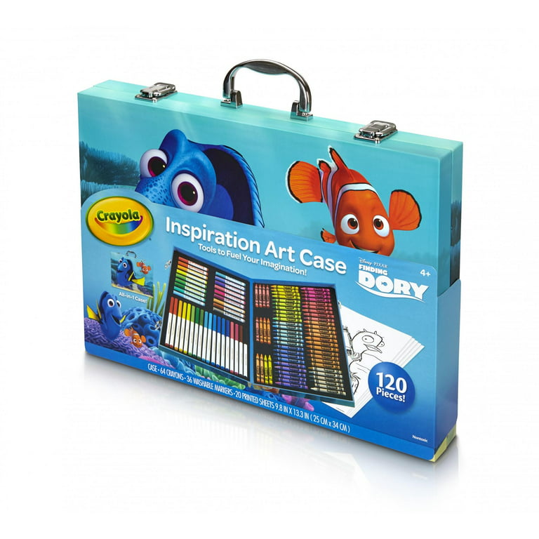 Crayola Inspiration Art Case, Disney Finding Dory, 120 Pieces 