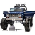 thumbnail image 6 of Joyracer Chevrolet Cheyenne 24V Ride Ons, Electric Truck for Kids, Power Car Wheels, Outdoor Toy with Remote, Bluetooth, USB, LED Lights, Blue, 6 of 12