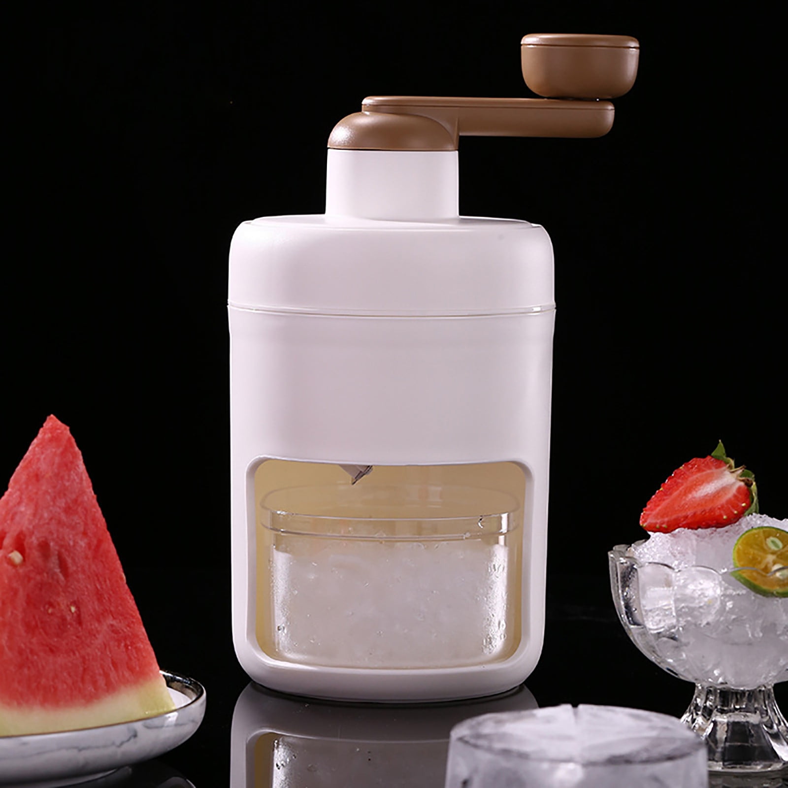 Cadorn Hand - Crank Ice Shaver - Manual Ice Crusher for Home Use, Slushies & Snow Cones
