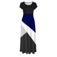 thumbnail image 4 of SMihono Robe Maxi Bohème d'Été pour Femmes Grande Taille Robe d'Été Colorée à Imprimé Floral Manches Courtes Robes de Plage Décontractées Maxi Robe de Plage, 4 of 5