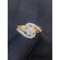thumbnail image 3 of Pave 0.88 Cts Round Brilliant Natural Diamonds Floral Wedding Ring in Hallmark 14K Rose Gold, 3 of 13