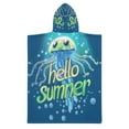 thumbnail image 2 of Kid Hooded Beach Towel inch Bath Poncho Towels Soft Absorbent Quick Dry for Boy Girl Hello Summer Jellyfish M, 2 of 7