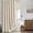 Cream, variant on 96" Long Scalloped Shower Curtain Linen Textured with 12 Metal Hooks Cute Extra Long Heavy Duty Washable Waterproof Cloth Shower Curtains with Black Border for Bathroom Hotel Bathtub,Beige