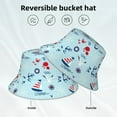 thumbnail image 5 of Bingfone Sailboats Anchors Bucket Hat For Men Women,Packable Reversible Printed Sun Hats,Fisherman Outdoor Travel Hiking Beach Caps, 5 of 9