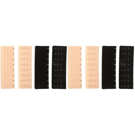 HOMEMAXS 8 pcs Bra Extensions Buckles Bra Extenders Underwear Strap Extender Bra Accessory for Women