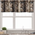 thumbnail image 3 of Ambesonne Brown Valance & Curtain, Coffee Typo Hearts Beans, 55"x24", Brown, 3 of 7