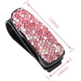 thumbnail image 2 of Soporte para gafas de sol para visera de coche, paquete de 2, soporte para gafas con clip para colgar, soporte para gafas para coche con cristales brillantes y clip para tarjetas y billetes, 2 of 8