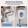 thumbnail image 6 of DeerValley Modern Smart Bidet Toilet: All-Season Temp Control, Foam Shield, Built-in Tank & Pump and 17.5" ADA Height in White DV-1S044, 6 of 14
