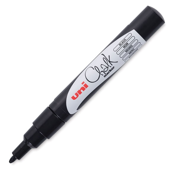 Uni Chalk Marker - Black, 1.3 mm