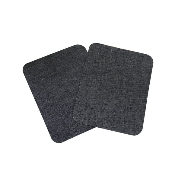 UPGRATOR 1Pair Black Iron on Denim Knee Patches Practical Patches for Clothes Repair