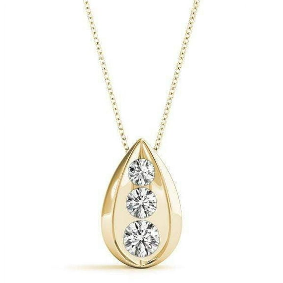 Raindrop 3 Diamond Pendant- 0.25 Cttw