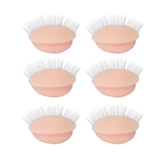 Práctica de párpados de silicona, 3 pares de párpados de repuesto, extensión de pestañas, práctica de párpados, párpados para cabeza de maniquí, diseño de última generación