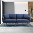 Vicluke Convertible Futon Sofa Bed, Modern Upholstered SplitBack Foldable Sleeper Sofa Couches