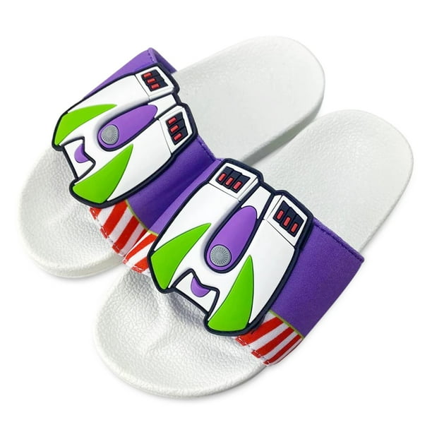 Disney Store Buzz Lightyear Toy Story Slides Flip Flops for Kids Size
