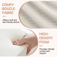 thumbnail image 4 of 78-Inch Convertible Sleeper Sofa Bed, White Couch with Storage Bag, High-Density Foam, Corduroy Upholstery, Space-Saving & Portable for Living Room, Home Office, 4 of 10