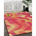 thumbnail image 2 of Ahgly Company Indoor Rectangle Patterned Ferrari Red Area Rugs, 2' x 4', 2 of 6