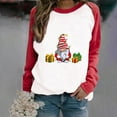 thumbnail image 2 of IROINNID Christmas Sweatshirts for Women Long Sleeve Crewneck Christmas Printing New Year Casual Tops for Fall and Winter,Red, 2 of 4