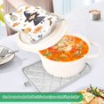 thumbnail image 3 of Yayeee Pot Holders Kitchen Heat Resistant with Pocket 7"x9.8" Cotton Oven Cooking Hot Pads, White Magical Halloween Girl, 3 of 7