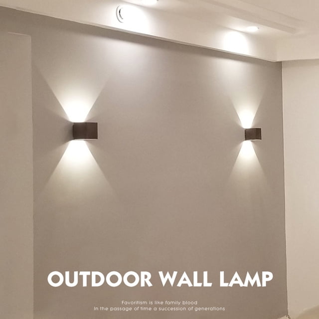 Lámpara de pared LED para pasillo de villa (inducción de cuerpo humano de luz blanca negra 10W)