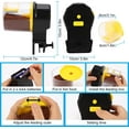 thumbnail image 4 of Automatic Fish Feeder, Automatic Aquarium Feeder Timer Fish Feeder Food Dispenser Feeding Machine Fish Food Vacation Feeder for Fish Tank-Yellow, 4 of 7