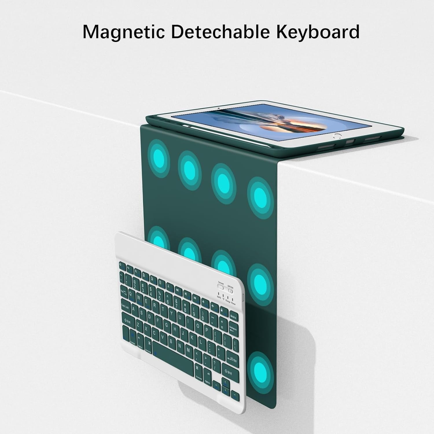 Keyboard Case for iPad Air 11 Inch/Air 5th 4th Generation Case with Keyboard - Folio Keyboard Cover with Pencil Holder for iPad Air 11-inch M3/M2 (2025/2024), Air 5/Air 4