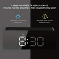 thumbnail image 3 of Oggfader Alarm Clock for Kids Digital Alarm Clock Big Screen LED Bedside Alarm Clock Mirror Clock Snooze, 3 of 9