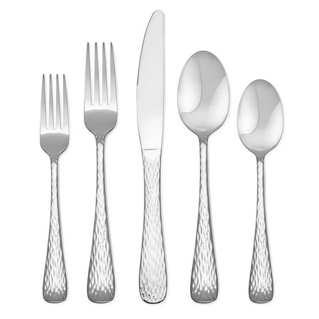 Hampton Forge Melody Hammered 20 Piece Flatware Set