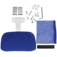 thumbnail image 6 of FOMIYES 1Pcs Ergonomic Office Chair Headrest Adjustable Neck Support Fabric Plastic Royal Blue 26.20X14.00X9.00CM, 6 of 8