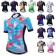 thumbnail image 2 of Camiseta de ciclismo de manga corta para mujer, camisetas de ciclismo de montaña de verano, ropa de ciclismo para exteriores, maillot, ropa de bicicleta, 2 of 5