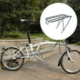 thumbnail image 2 of Folded Bike Rear Rack Removable Professional Reusable Washable Cargo Luggage Carrier Shelf Accessories Replacement for Brompton Silver, 2 of 8