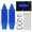 Blue, variant on Chasenew 2PCS Car Rack and Pinion Boot, Silicone Steering Rack and Pinion Tie Rod Boots, Dustproof Pinion Bellow Boots with 6 Cable Ties & 4 Clamps, Universal Inner Tie Rod Boot (Blue)