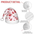 thumbnail image 4 of Vsdgher Valentine Gnomes Christmas Hat, Santa Hat for Kids Xmas Holiday Hat Red Classic Christmas New Year Festive Party Supplies, 4 of 6