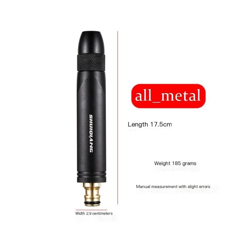 High Pressure Metal Hose Sprayer - Rust-Proof, 3 Spray Modes, Quick-Connect Nozzle for Car Wash, Garden & Patio Cleaning
