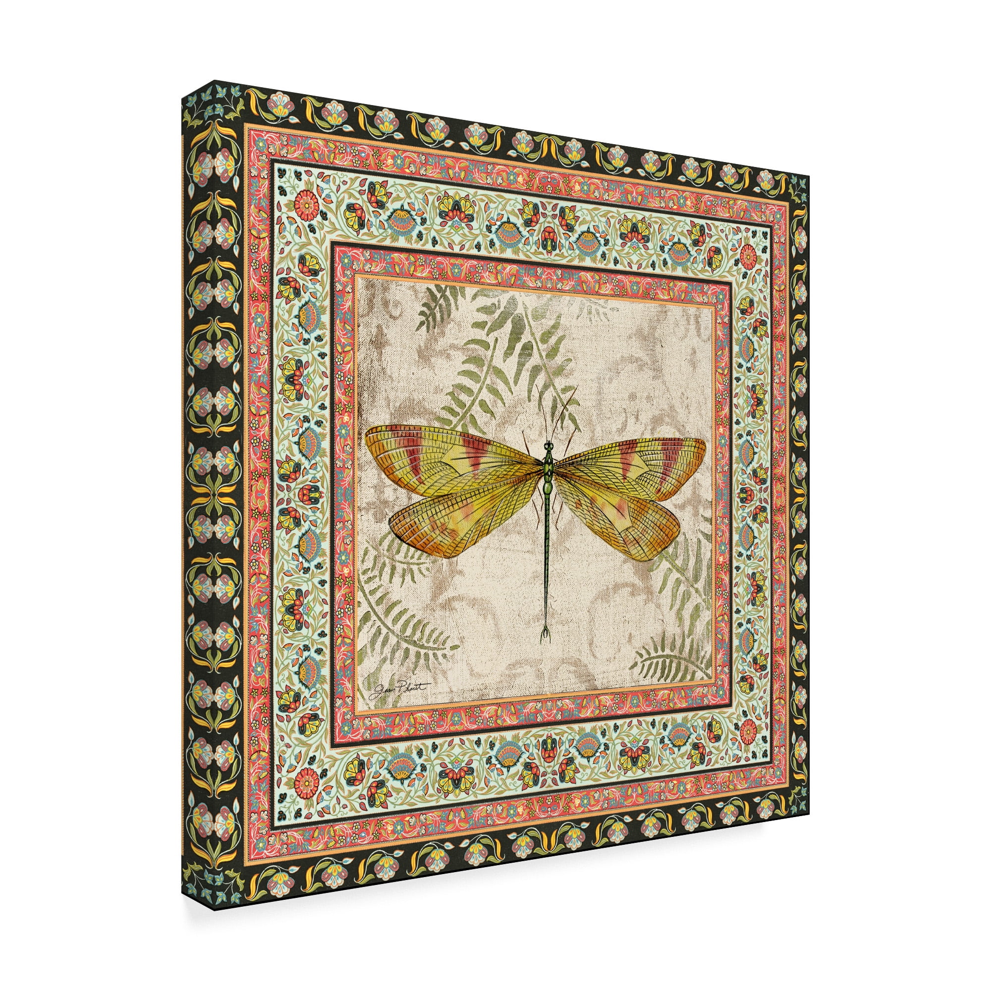 Trademark Fine Art 'Bohemian Dragonfly 3' Canvas Art by Jean Plout