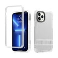 thumbnail image 1 of for iPhone 13 Pro Max Case, [Non-Yellowing & Military Grade Shockproof] Drop Protective Slim Silicone TPU Frame Clear Phone Case with Hidden Stand for iPhone 13 Pro Max 6.7", White, 1 of 7