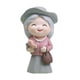 thumbnail image 2 of Figura de anciano, decoración de tartas, estatua, artesanía de resina, muñeco de abuelos de viaje Abuela, 2 of 9