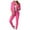 Pink, variant on Aboser Women's 2 Piece Outfits Long Sleeve Blazer and Pants Suit Sets with Pockets Solid Open Front Jacket Casual Business Suits