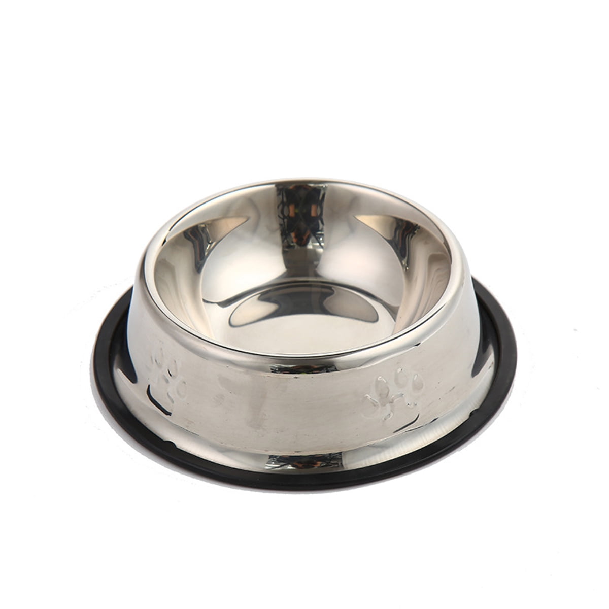 Stainless Steel Dog Bowl with Rubber Base for Food and Water, Pet Food Container, Perfect Dog Bowls Choice for Small/Medium/Large Dogs or Cats (2 Pack,18 cm)