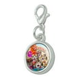 thumbnail image 2 of Waikiki Beach Cat Surf Selfie Honolulu Hawaii Antiqued Bracelet Pendant Zipper Pull Charm with Lobster Clasp, 2 of 5