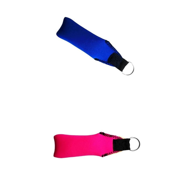 2 Unidades de Flotadores Llavero Perfecto Accesorio para Llaves de Canoa Tamaño , Azul+Rosado, como se describe